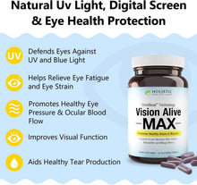 Load image into Gallery viewer, Vision Alive Max - Eye Health Supplement with 8 Natural Ingredients, 30 Capsules