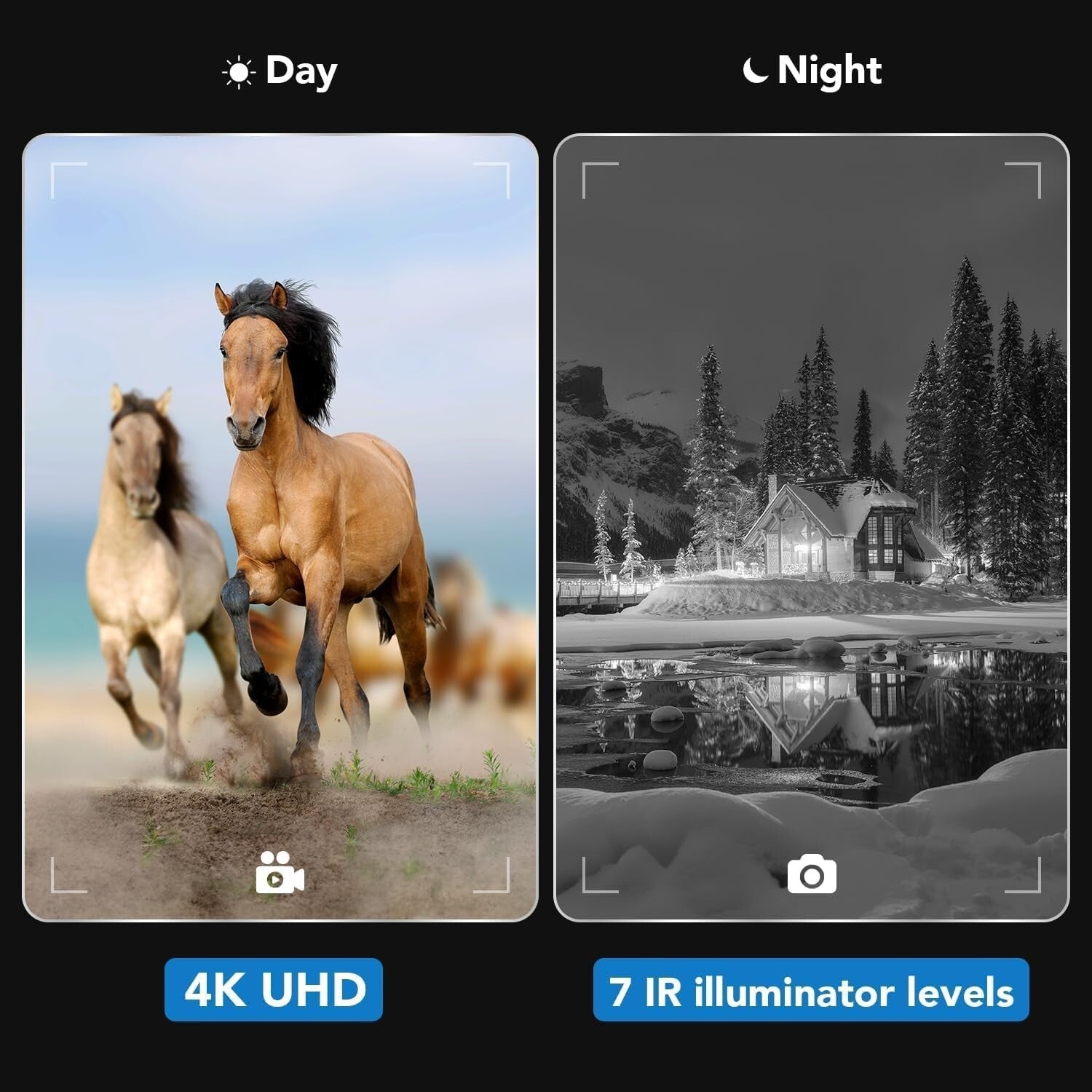 4K UHD Night Vision Goggles with 10X Zoom & 984ft Range - Ideal for Outdoors