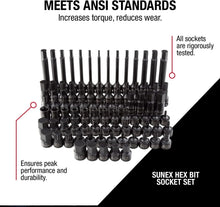 Load image into Gallery viewer, All-In-One 84 Piece 3/8" Drive Master Hex Bit Socket Set with Blow Mold Case