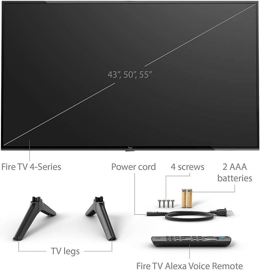 43-Inch 4K UHD TV with HDR & Dolby Digital – Voice-Controlled Entertainment Hub