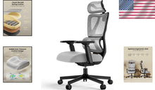 Load image into Gallery viewer, Ergonomic Big &amp; Tall Mesh Office Chair with Adjustable Headrest &amp; Lumbar Support