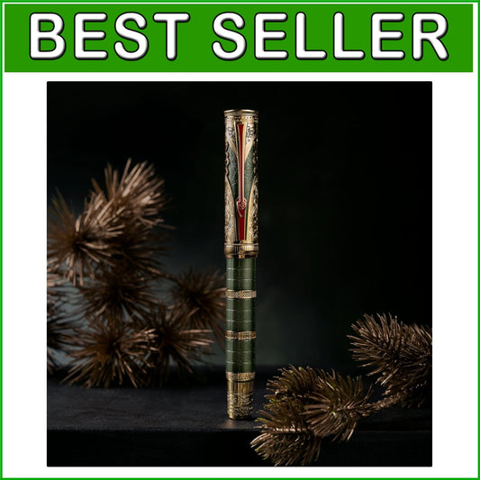 Elegant Metal Fountain Pen with Qin Dynasty Design - Fine Nib and Gift Box
