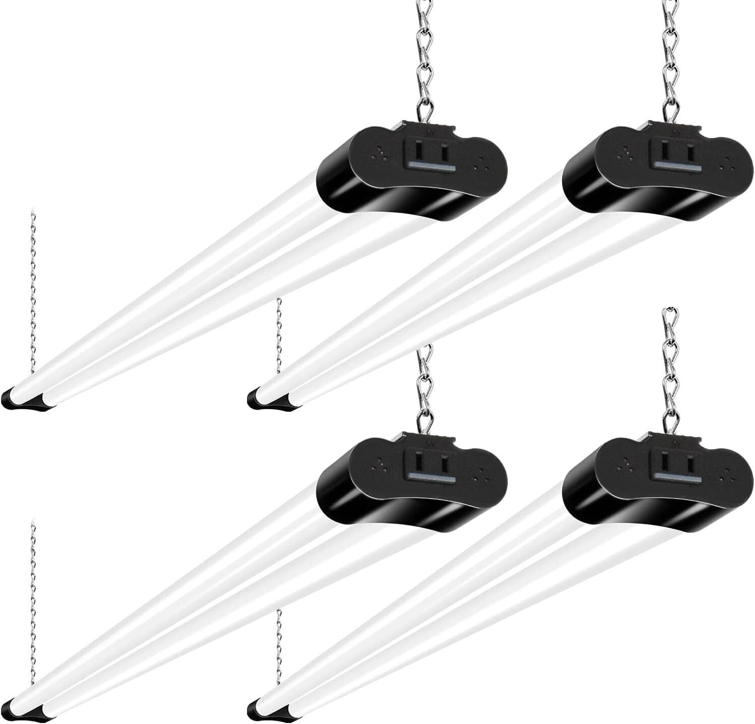 Modern 4 Pack 4FT LED Shop Light with 4400 Lumens – ETL Certified & Durable