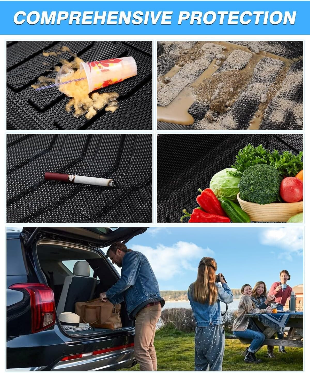 Custom-Fit Trunk Liner for Kia Carnival (2022-2025) - Water-Resistant & Non-Slip