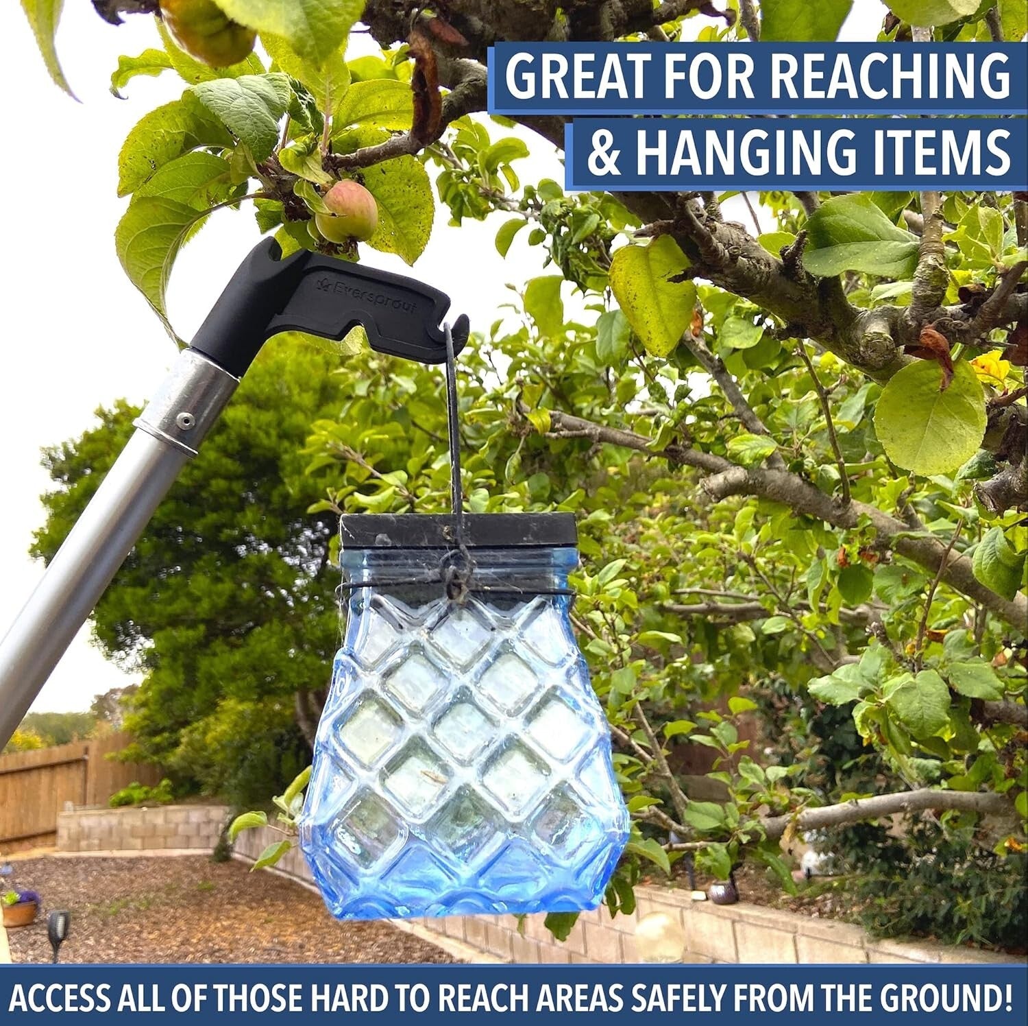 3.5ft Adjustable Utility Hook and Extension Pole for Effortless Reaching