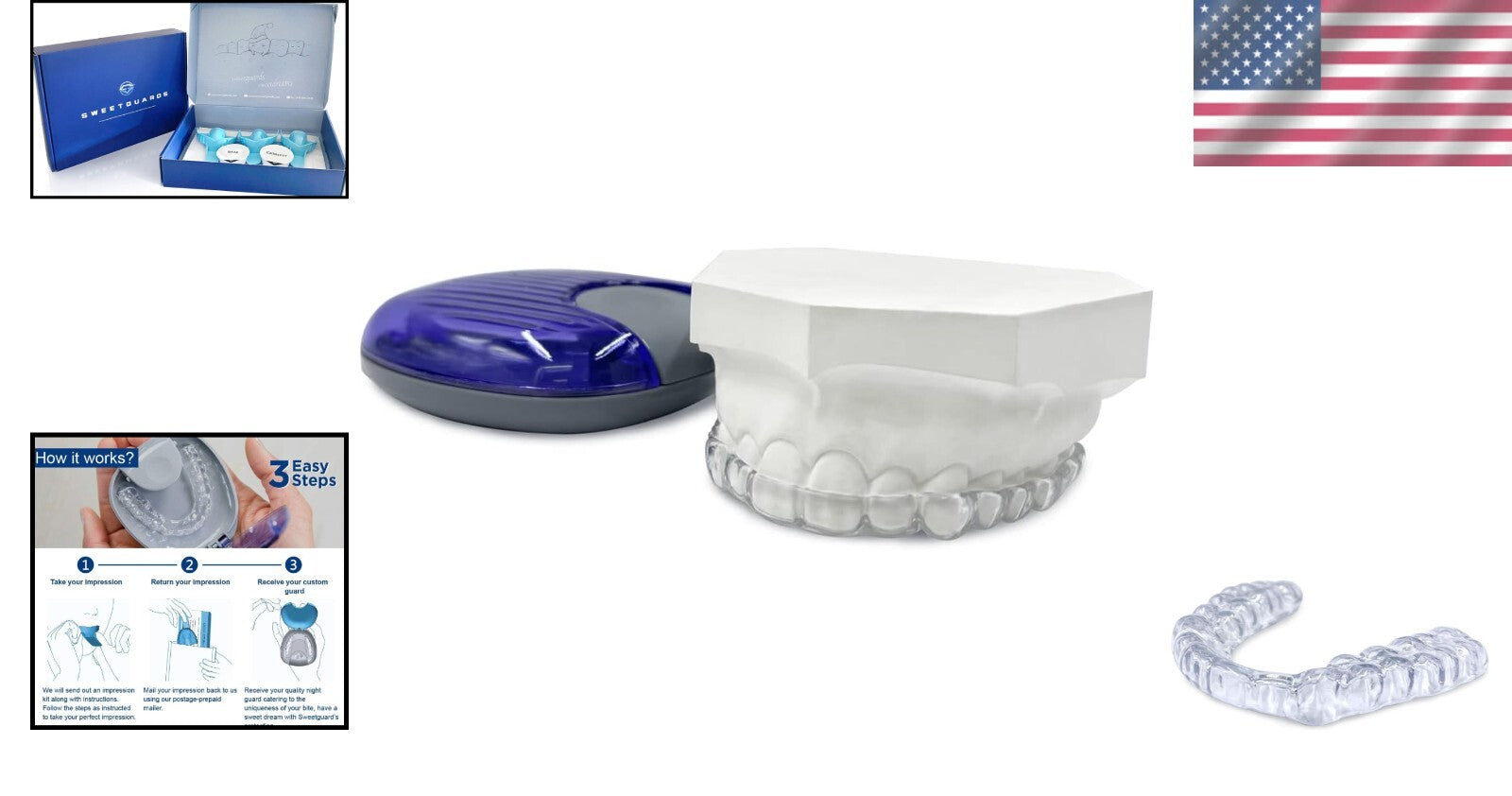 Clear Custom-Fit Mouth Guard for Teeth Grinding - Comfort Upgrade for Adults
