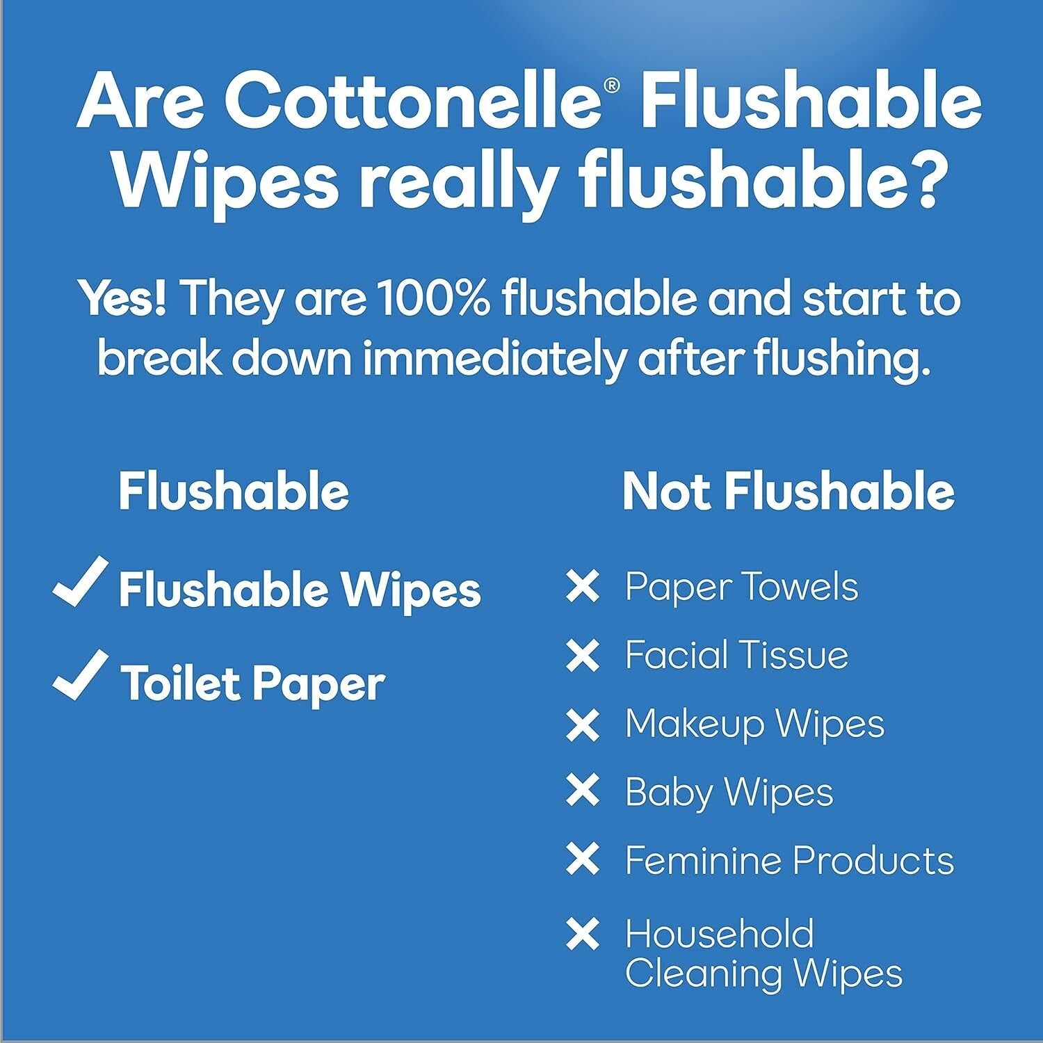 Flushable Wipes - 24 Biodegradable Packs, 336 Total Wipes for Gentle Cleanliness