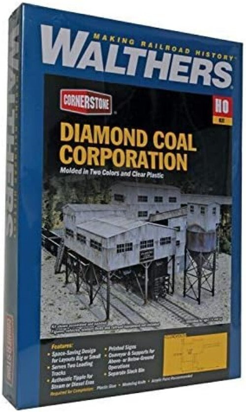 Diamond Coal Corporation HO Scale Tipple - Perfect for Steam & Diesel Layouts