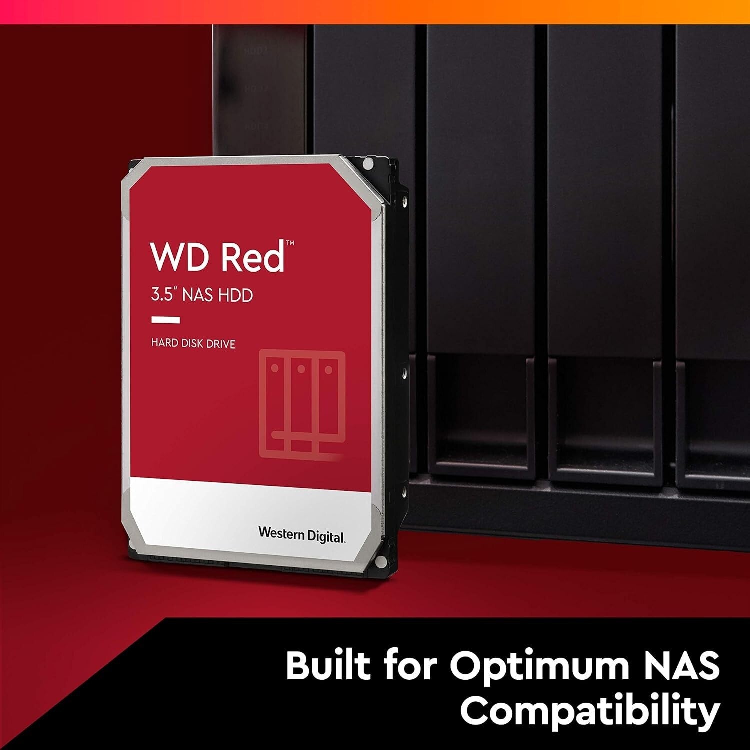 4TB WD Red HDD with 5400 RPM and SATA 6 Gb/s for Reliable NAS Storage