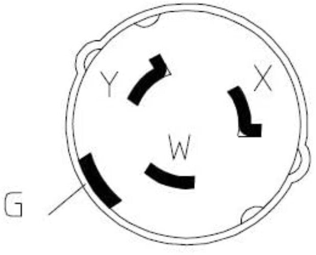 1.5FT 50A Shore Power Adapter NEMA SS2-50P/14-50R for RV & EV Charging