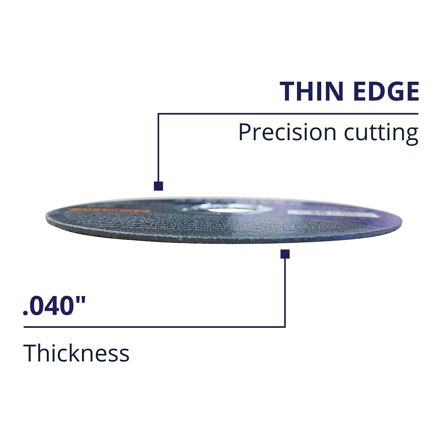 Dependable 100 Pack of 4.5" Cut-Off Discs - Ideal for Stainless Steel & More
