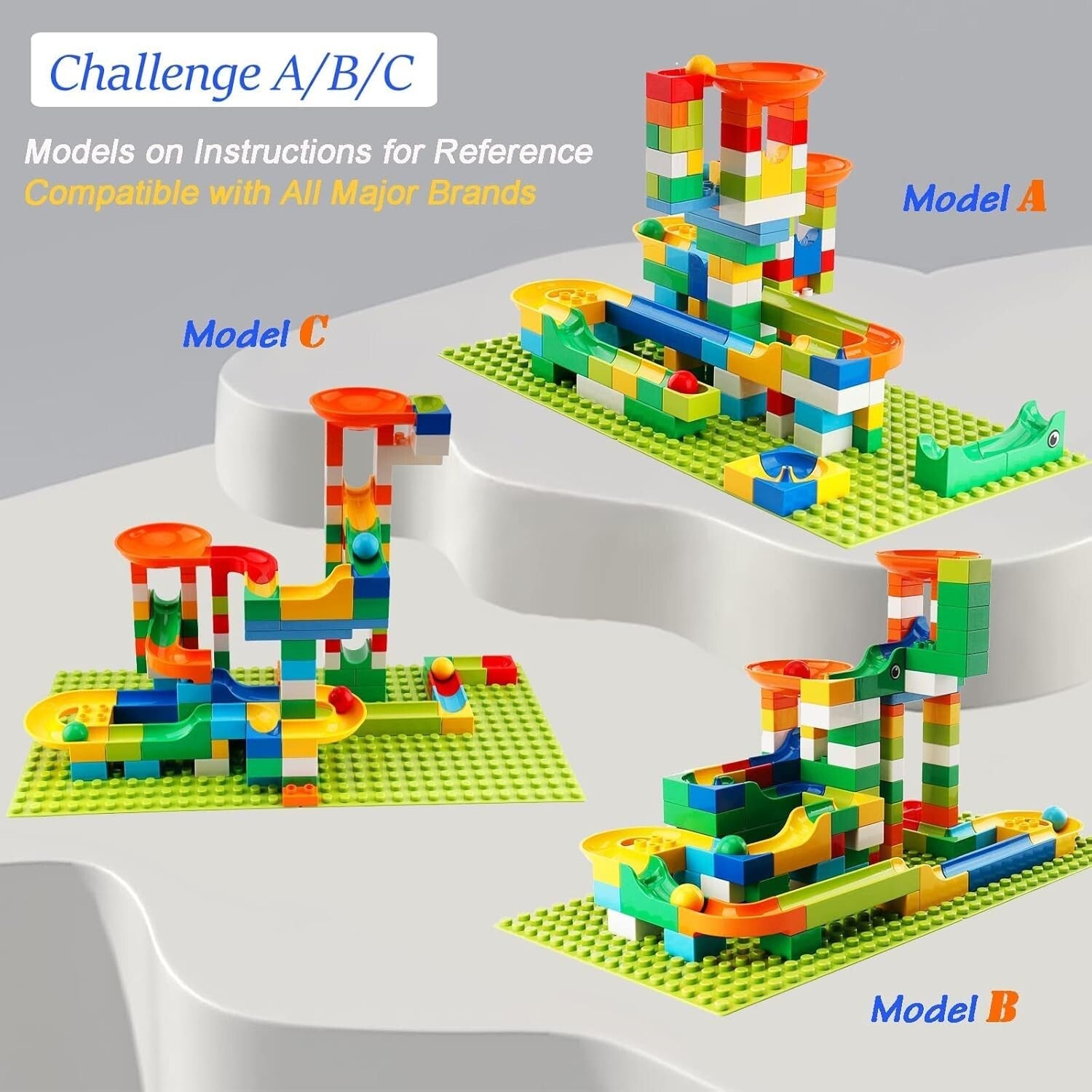 Eco-Friendly 145 PCS Marble Run Blocks Set - Perfect Educational Gift for Kids