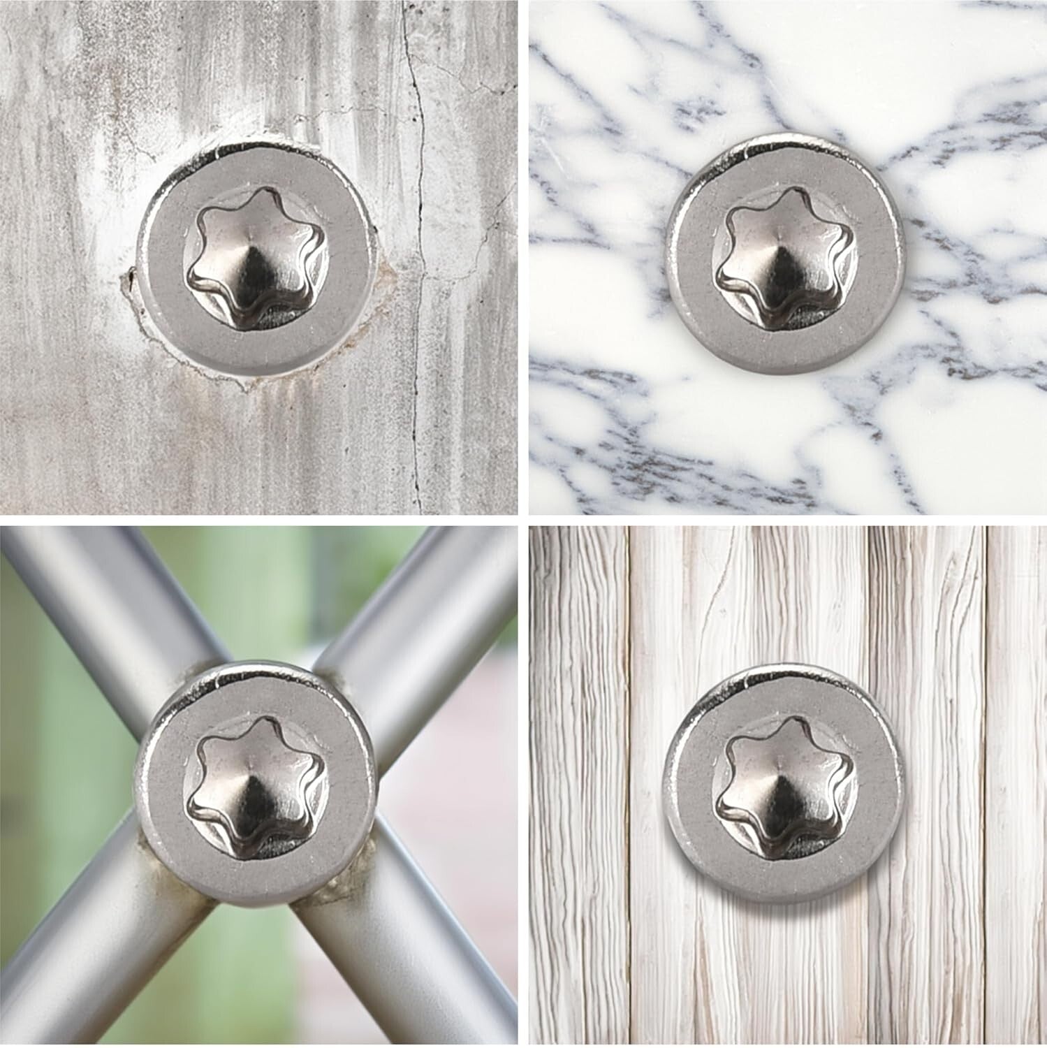 Bulk 350-Pack of 2.5-Inch Stainless Steel Deck Screws - Easy Torx Installation