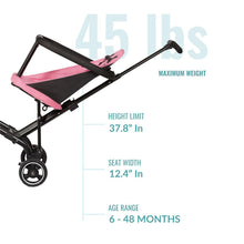 Load image into Gallery viewer, Convertible Stroller to Scooter for Kids - Lightweight &amp; Portable in Pink