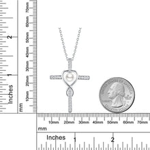 Load image into Gallery viewer, Love Infinity Pearl Necklace in Sterling Silver - June Birthstone Gift for Her