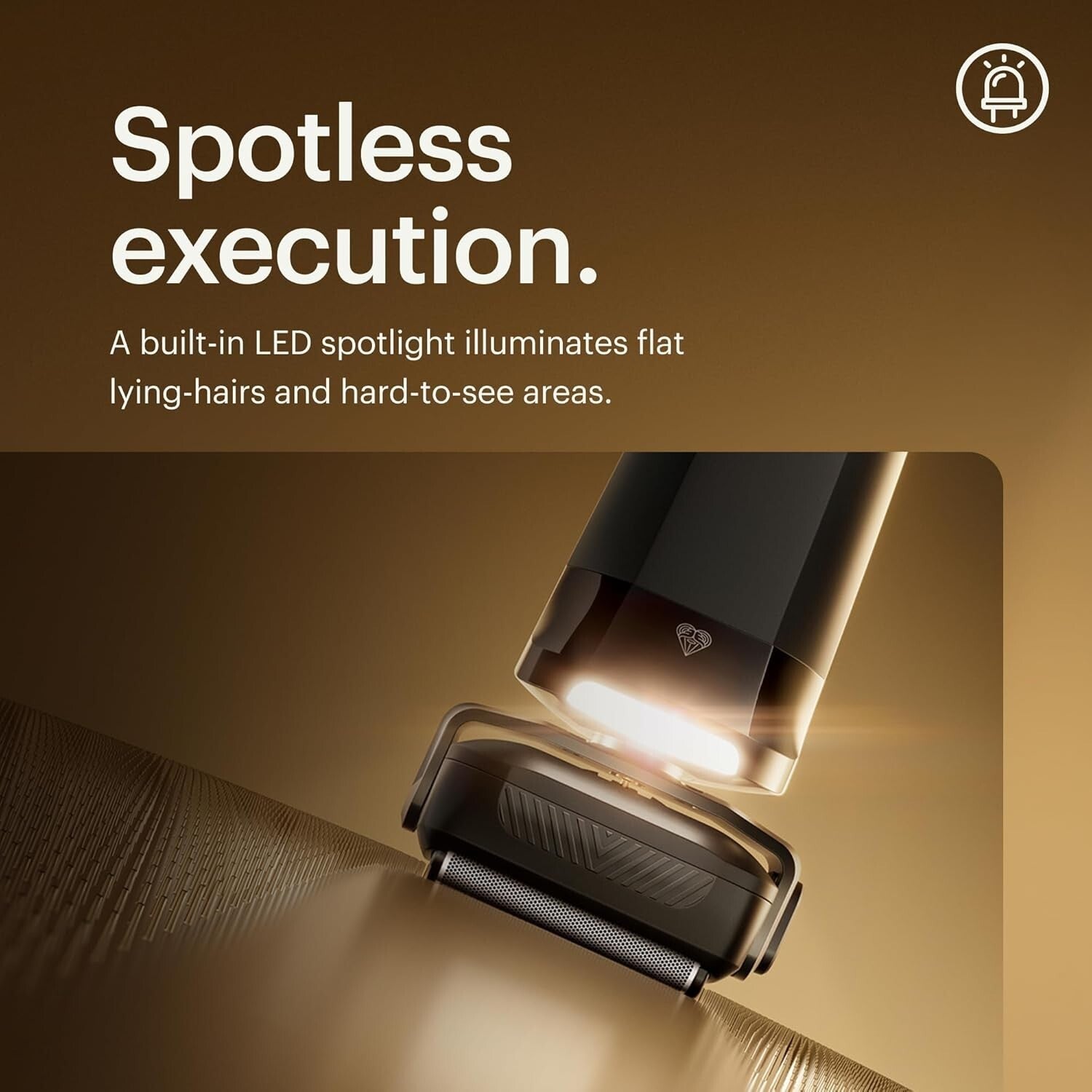 Skinsafe Electric Shaver - Interchangeable Blades & LED Spotlight Features