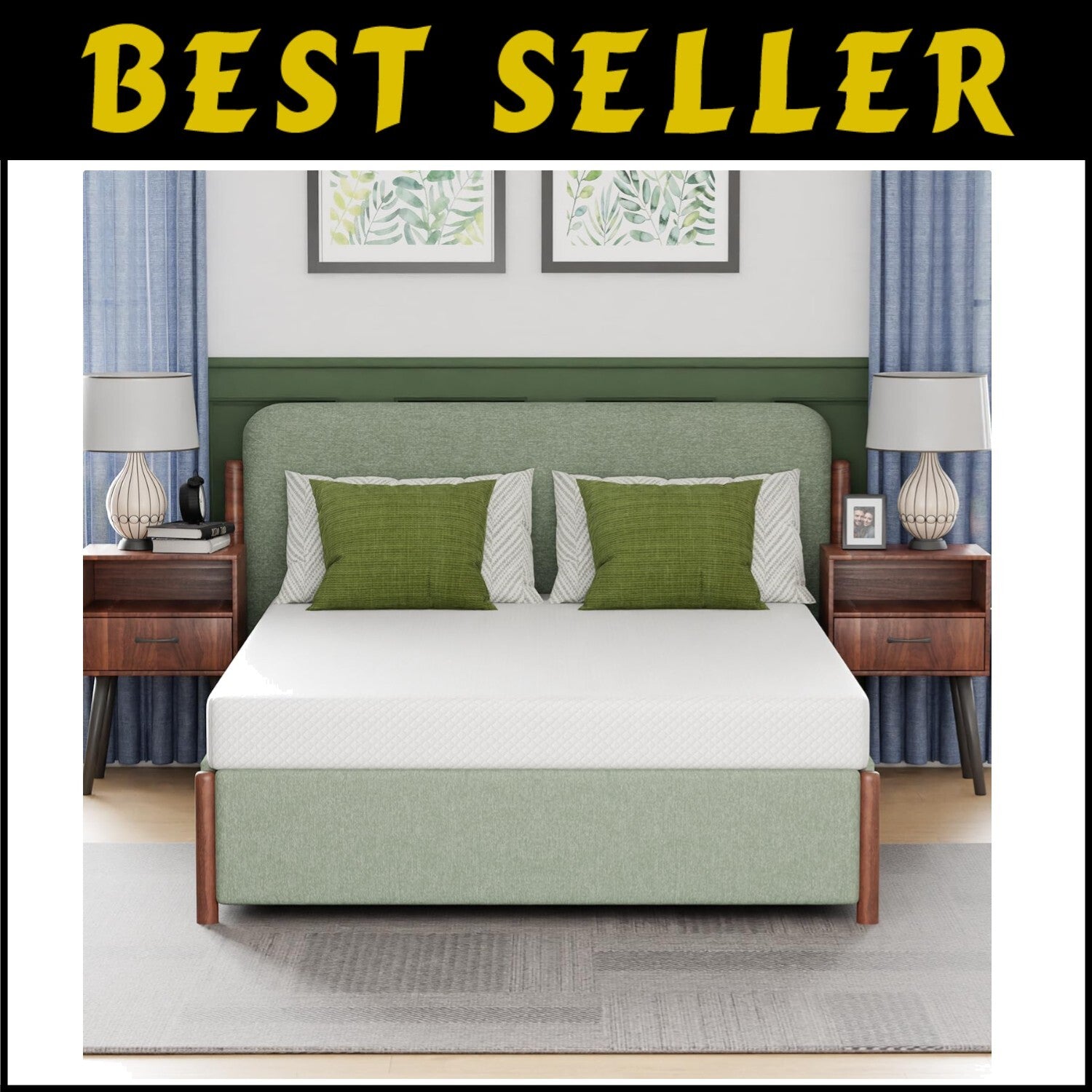 Full Gel-Infused Mattress - Pressure Relieving Comfort with Washable Cover