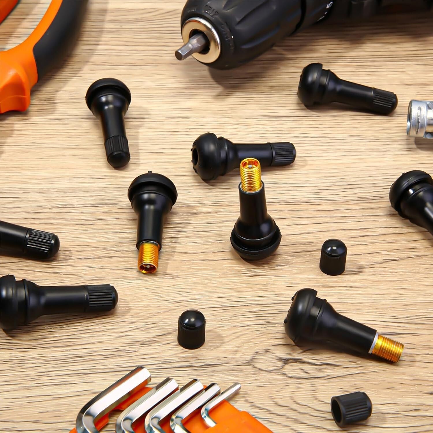 500 Ozone-Resistant Rubber Valve Stems – Perfect for Cars, Trucks & Bikes