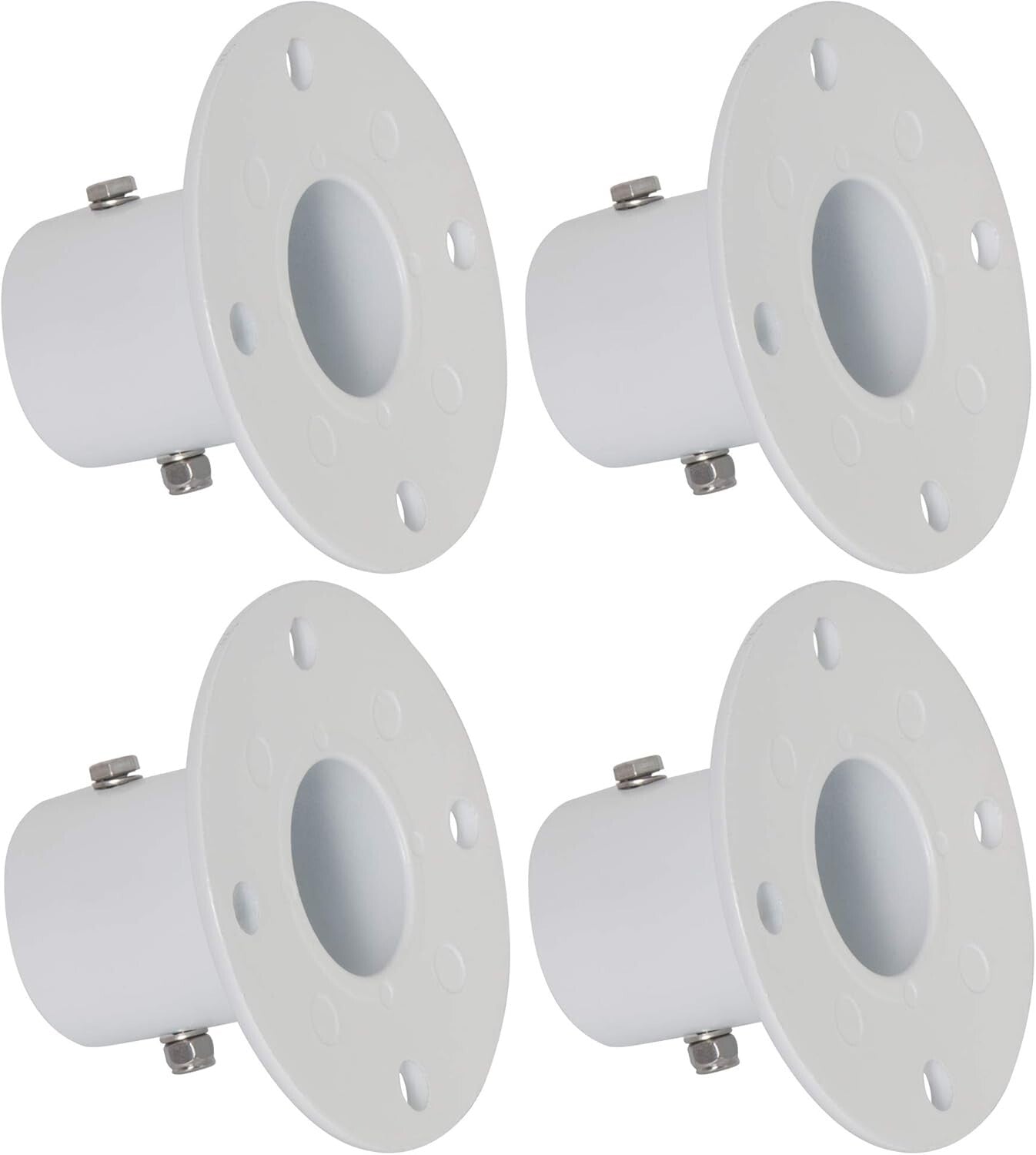 Durable Aluminum Pool Ladder Flange - 4 Pack, Lightweight & Weather Resistant