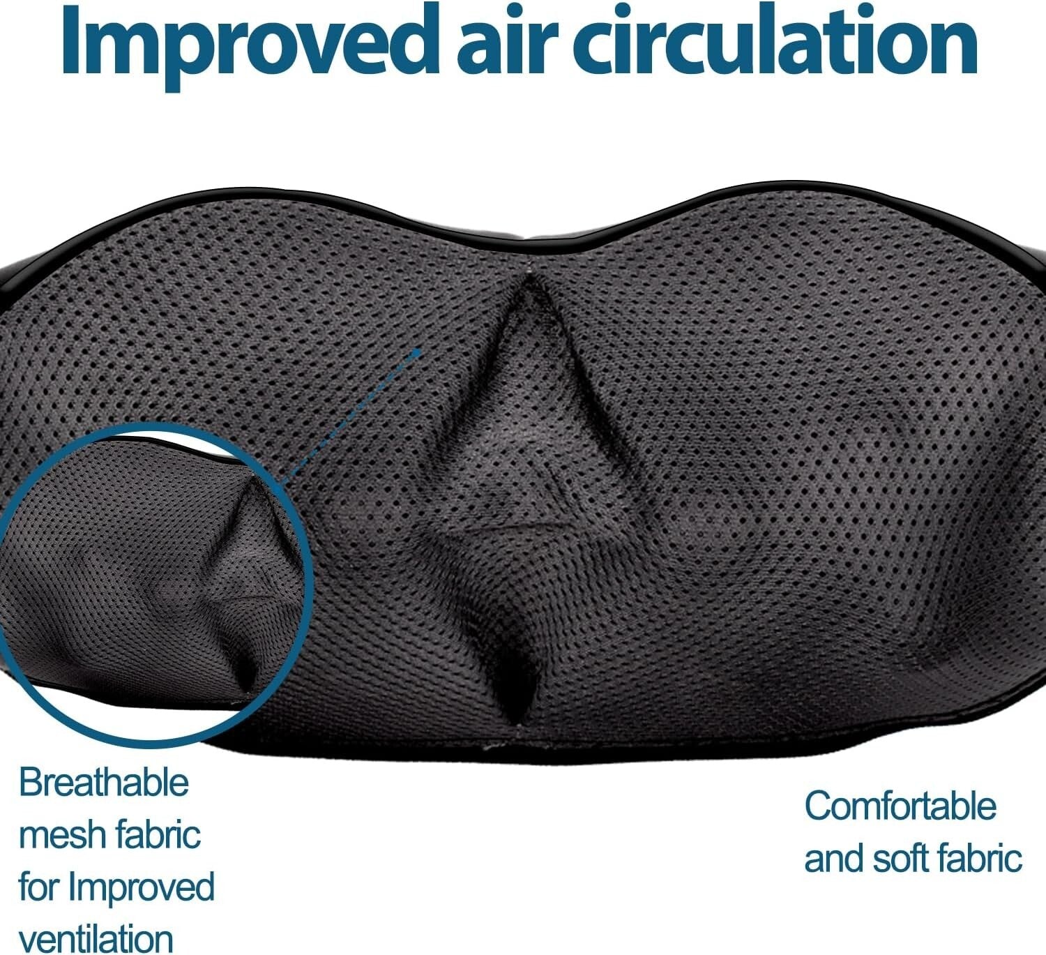 Deep Tissue Shiatsu Massage Pillow with Heat - Perfect for Travel and Home Use