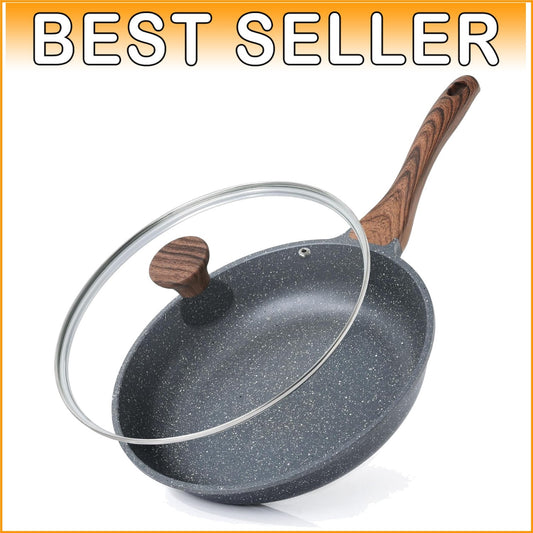 Elegant 12.5-Inch Nonstick Pan with Tempered Lid - Perfect for Kitchen Mastery