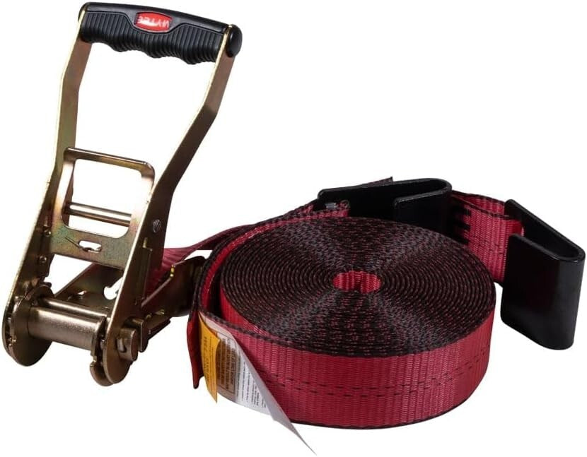 Durable 2” x 30’ Ratchet Tie-Down Straps - 10,000 lbs Breaking Strength, 10 Pack