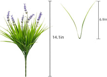 Load image into Gallery viewer, 24 Bundle UV Resistant Artificial Purple Flowers for Elegant Outdoor Decor