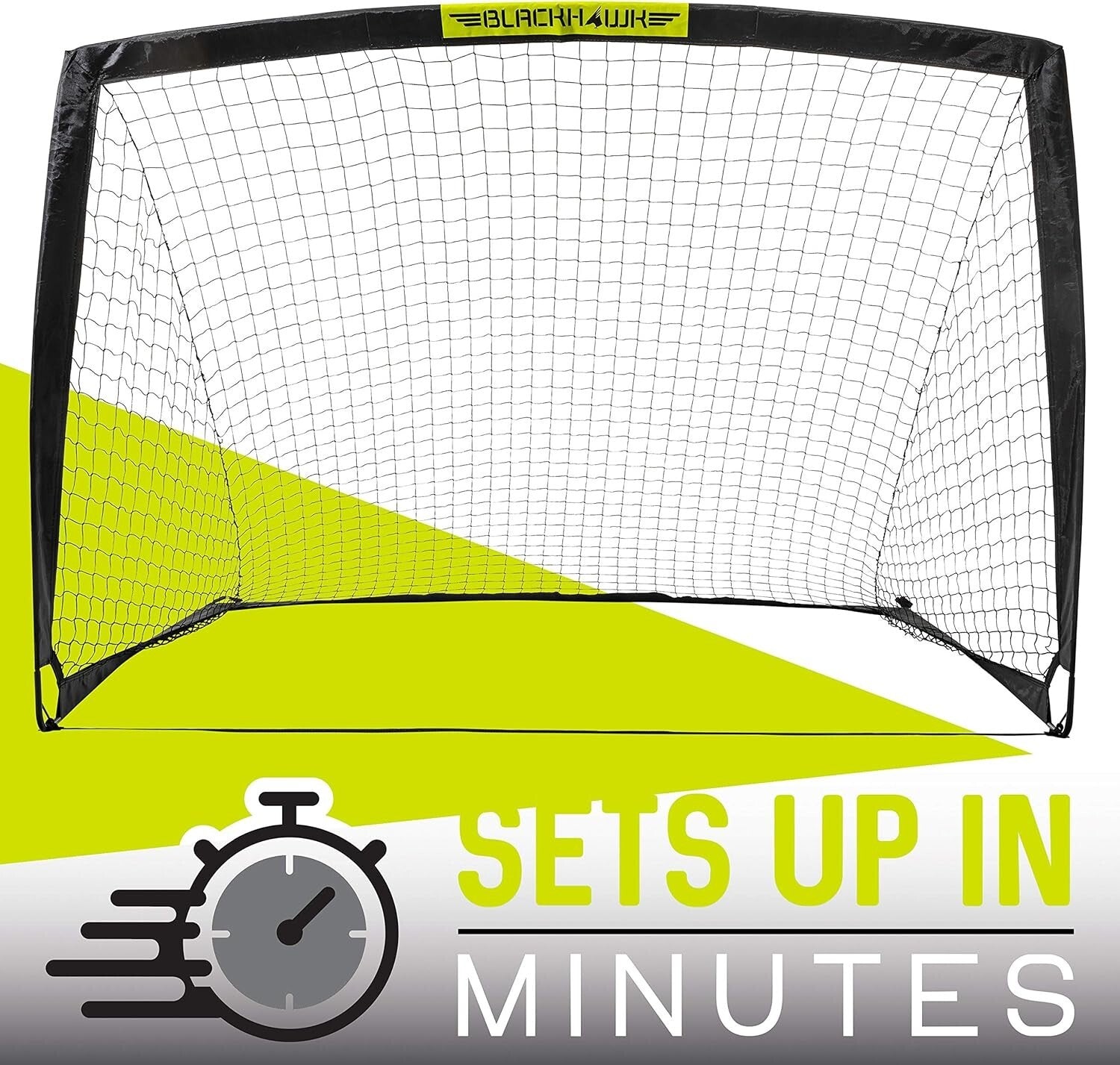 Blackhawk Lightweight 6' x 4' Soccer Goal - Perfect for Indoor and Outdoor Use