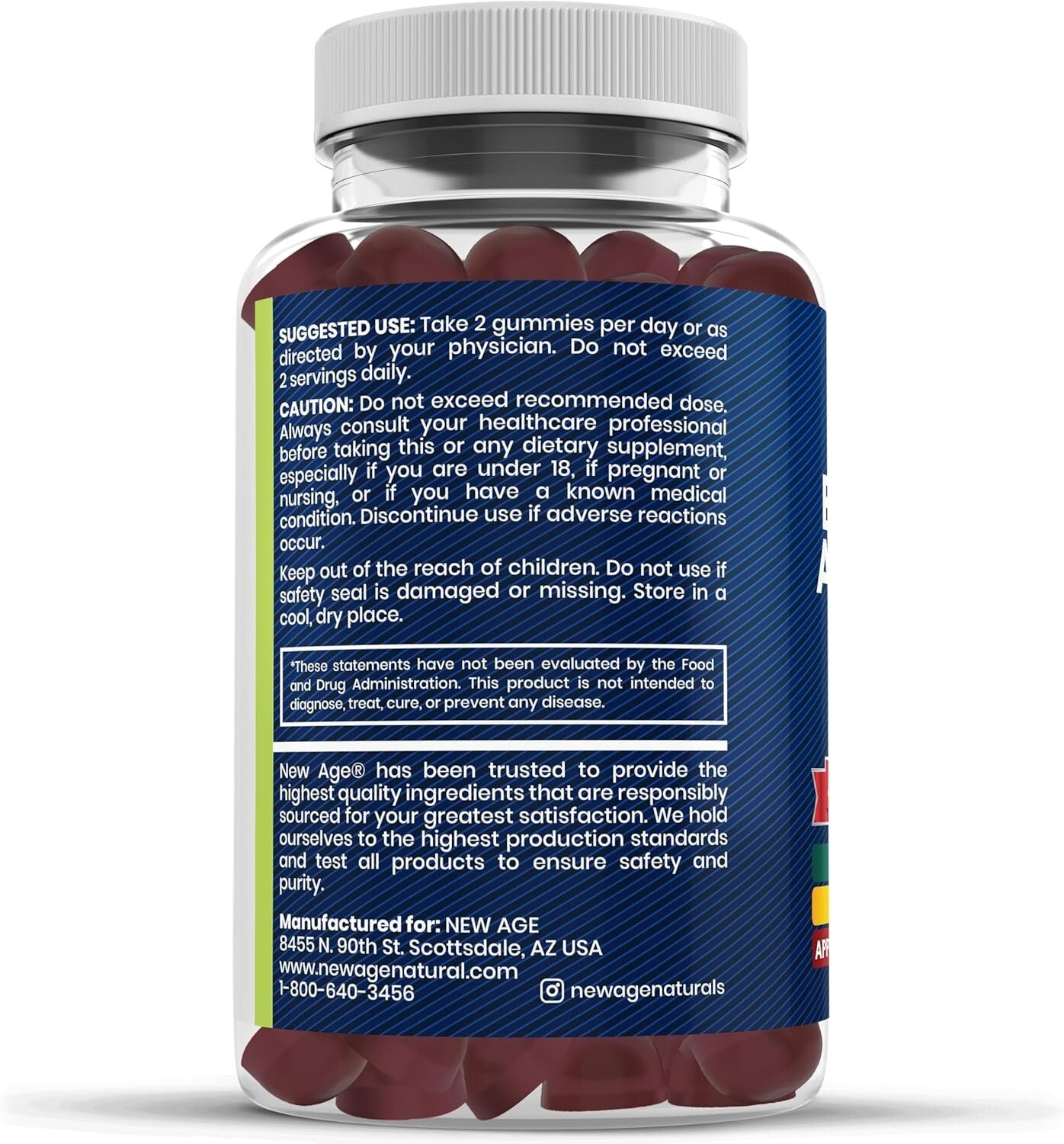 10-in-1 Sea Moss Gummies with Ashwagandha & Black Seed for Overall Vitality