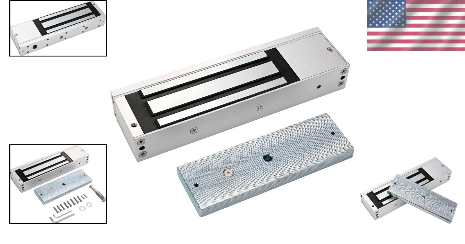 Elegant 500KG Electromagnetic Lock with Armature Plate - Access Control Solution