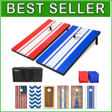 Load image into Gallery viewer, Regulation Size Portable Cornhole Set - Classic Design with Carry Case Included