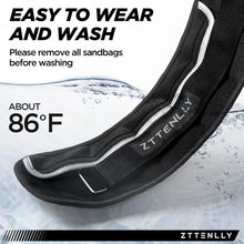Load image into Gallery viewer, Eco-Friendly Adjustable Ankle Weights with Reflective Safety Trim &amp; Carry Bag