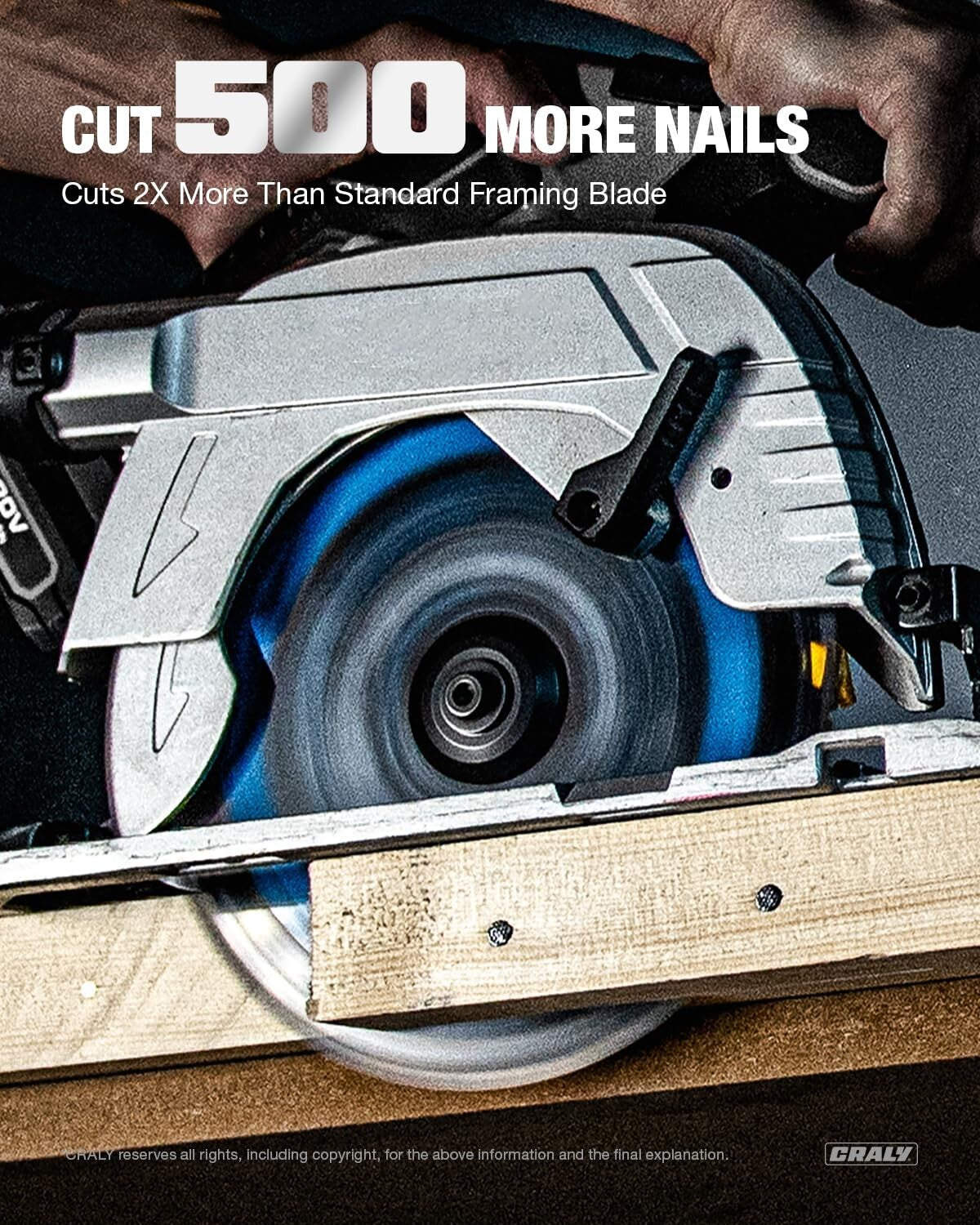 Premium 6-1/2 Inch 24 Teeth Circular Saw Blades with Black Ice Coating - 10 Pack