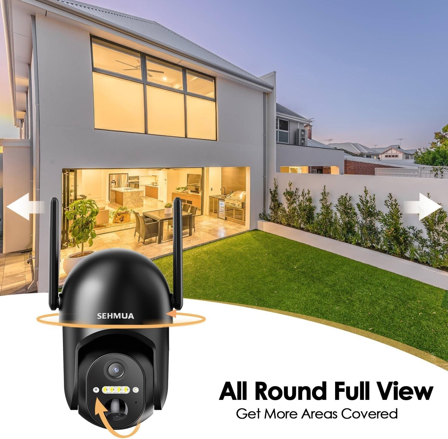 2K Wireless Security Cameras with Spotlight Night Vision for Outdoor Safety
