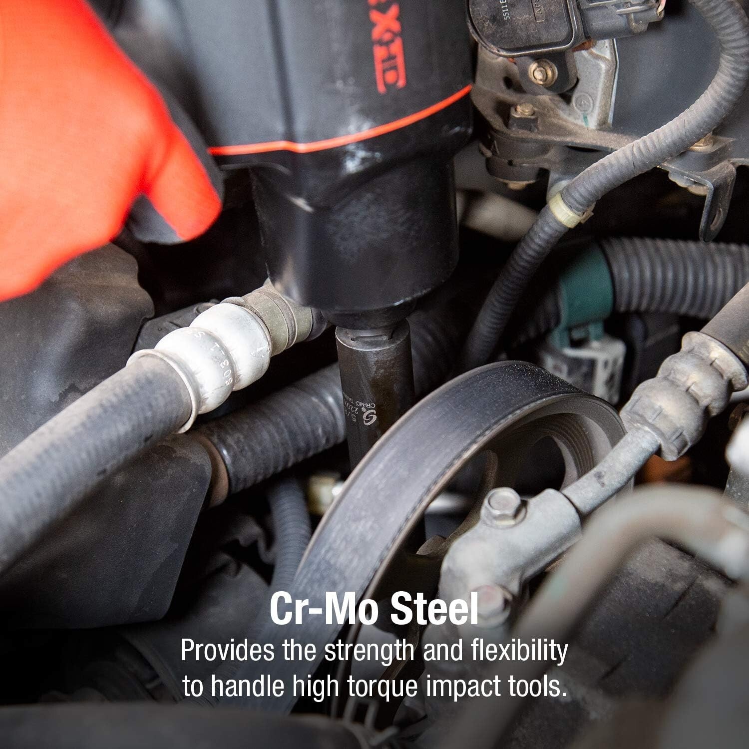 Double Deep Impact Socket Set - 29 Pieces, Cr-Mo Steel, Superior Durability