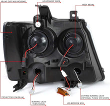 Load image into Gallery viewer, 3D LED Projector Headlights with Sequential Signal for Chevy Tahoe/Avalanche