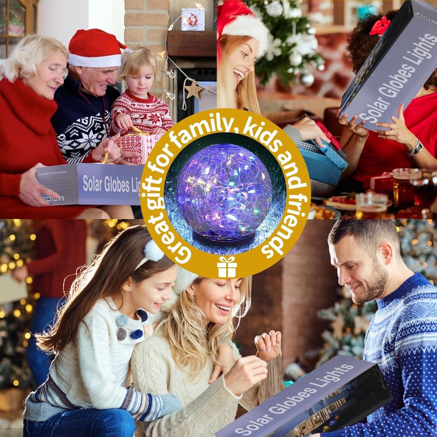 Energy-Efficient Solar Balls for Outdoor Beauty - 4-Piece Set of Uplighting Orbs