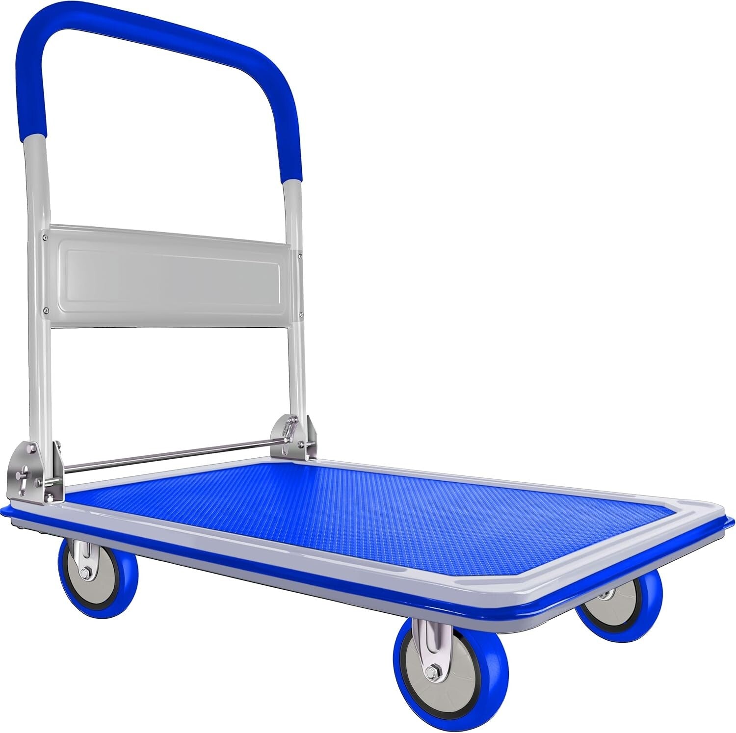 Easy-Store Heavy-Duty Dolly with 360° Wheels - Ideal for Moving & Transport
