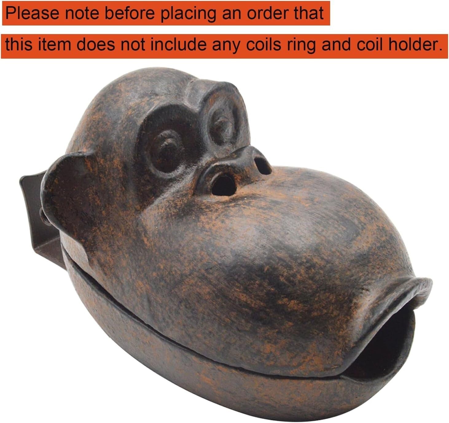 Durable Retro Cigar Ashtray Shaped like a Monkey - Perfect for Collectors