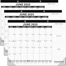 Load image into Gallery viewer, 19-Month 2025 Desk Calendar Set, 3-Pack - Ideal for Home Office &amp; Classroom Use