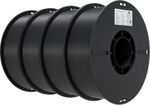 Load image into Gallery viewer, Premium 3D Printer PLA Filament 1.75mm 4KG - 4 Pack Black, Clog-Free &amp; Accurate