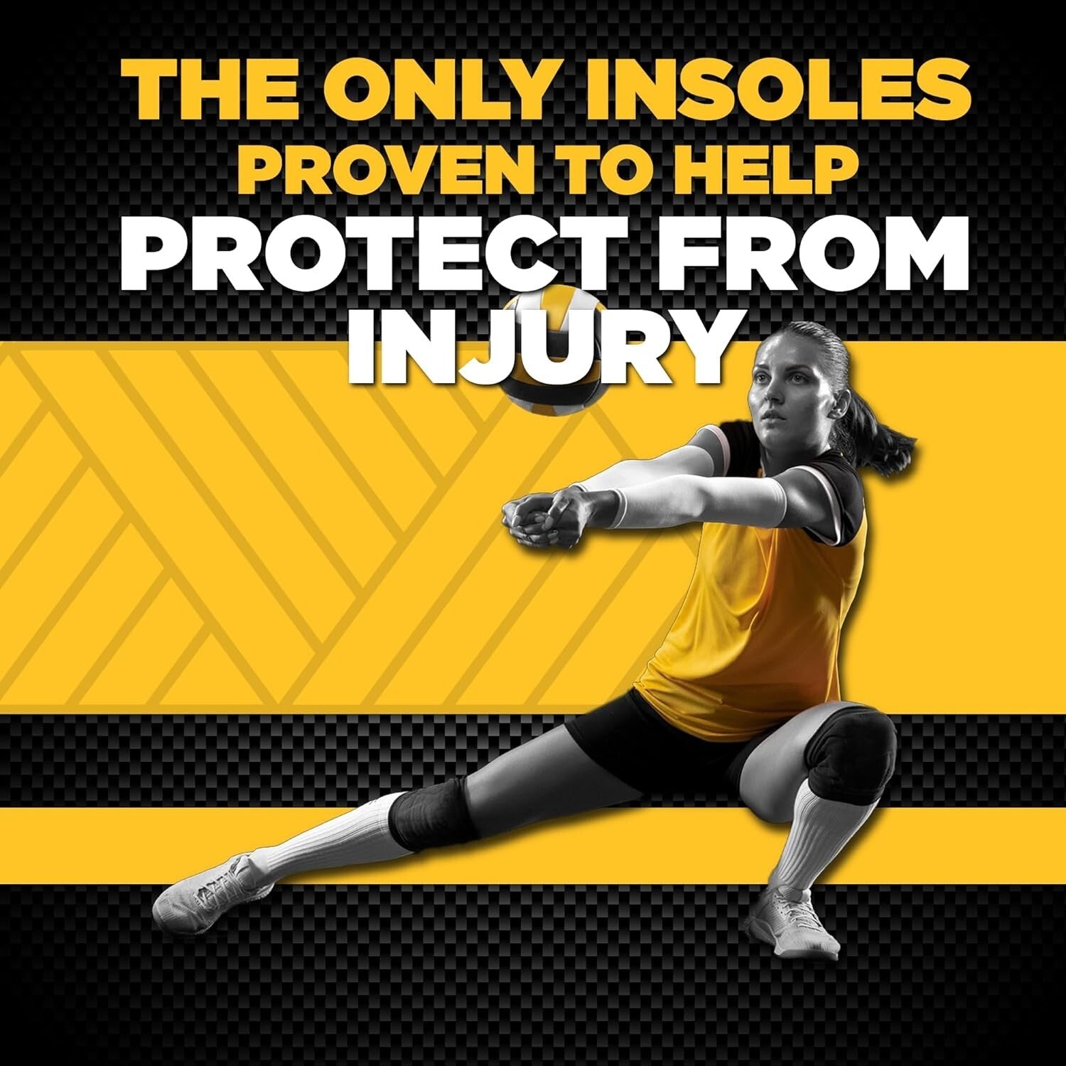 Dynamic Shock Absorbing Insoles - Carbon Fiber Inserts for Maximum Explosiveness