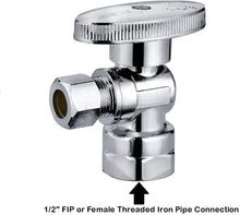 Load image into Gallery viewer, Compact Brass Ball Valve &amp; Angle Stop Valve Set - Ideal for Sink &amp; Toilet