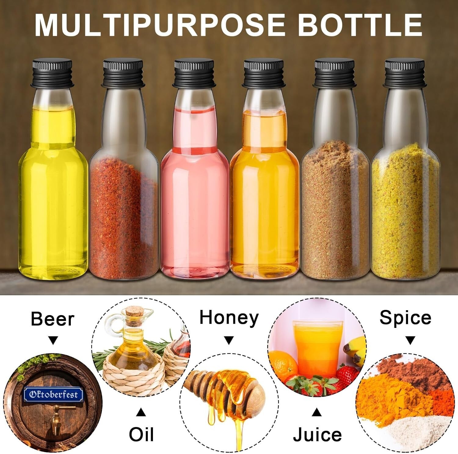 120 Mini Airtight Shot Bottles with Funnels - Perfect for Party Favors