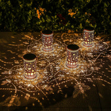 Load image into Gallery viewer, Unique Bee Solar Lanterns 2 Pack - Bronze Decorative Lights for Your Yard