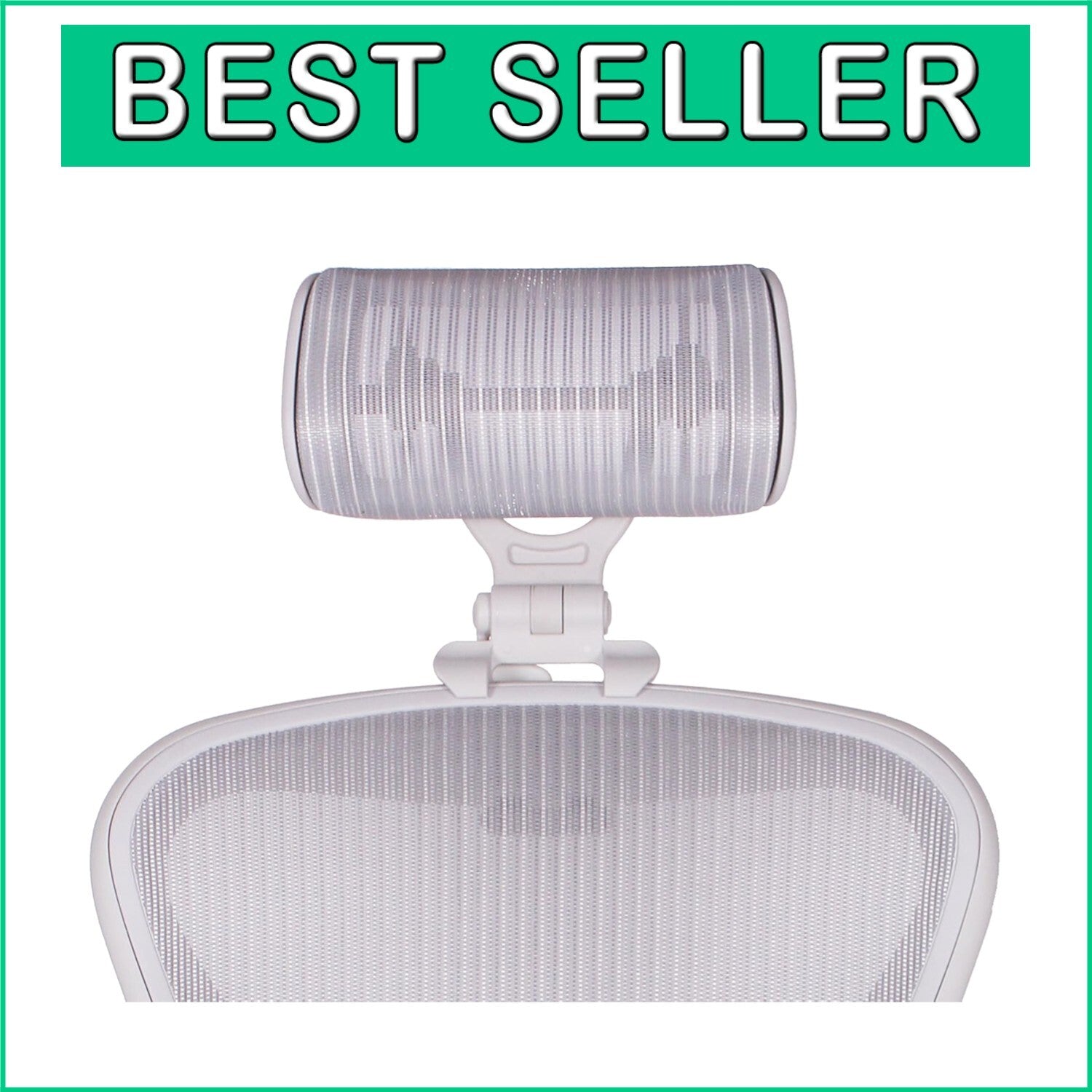 Adjustable Headrest for Herman Miller Aeron H4 Chair in Stylish Mineral Finish