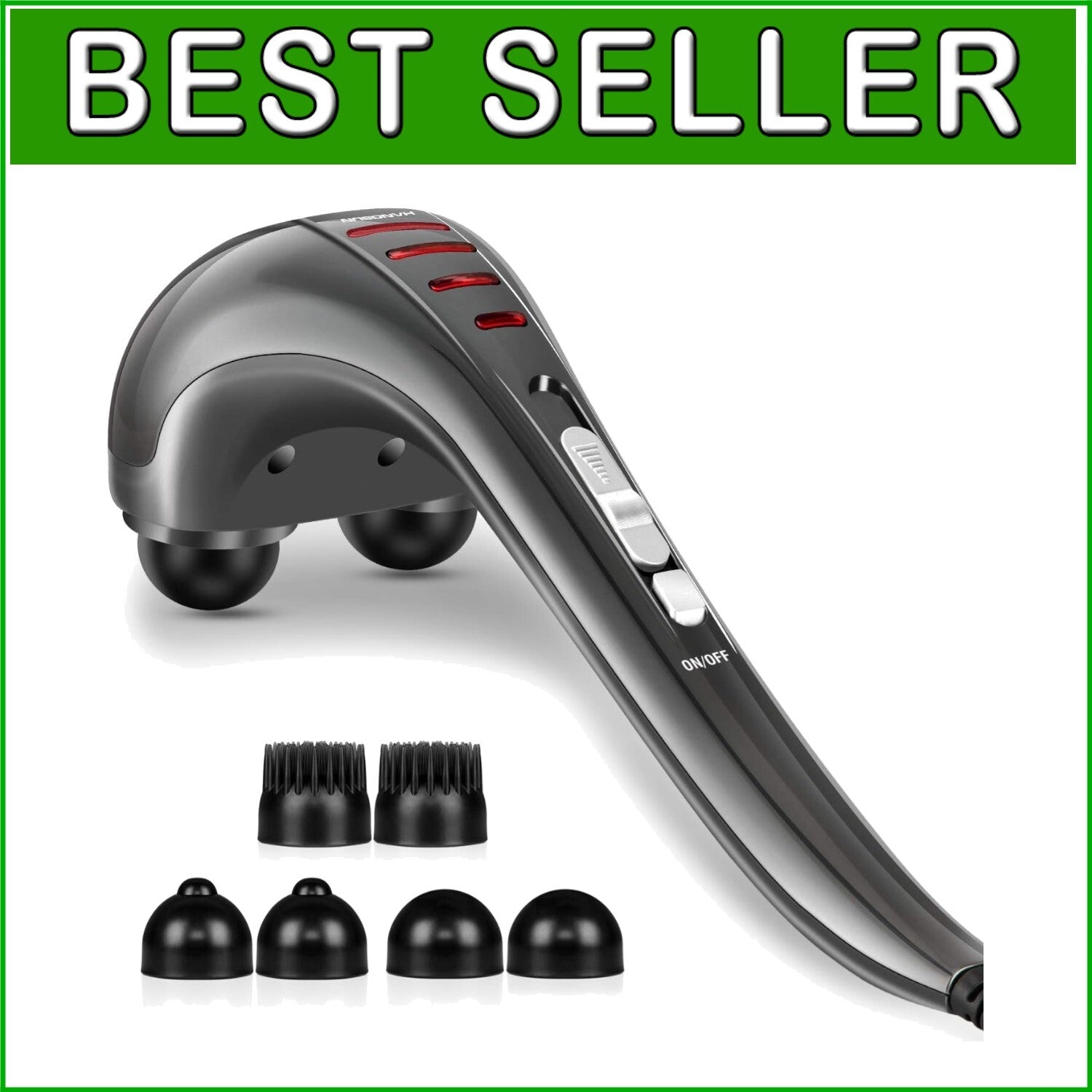 Ergonomic Electric Neck and Back Massager with 3500 Pulses for Ultimate Comfort