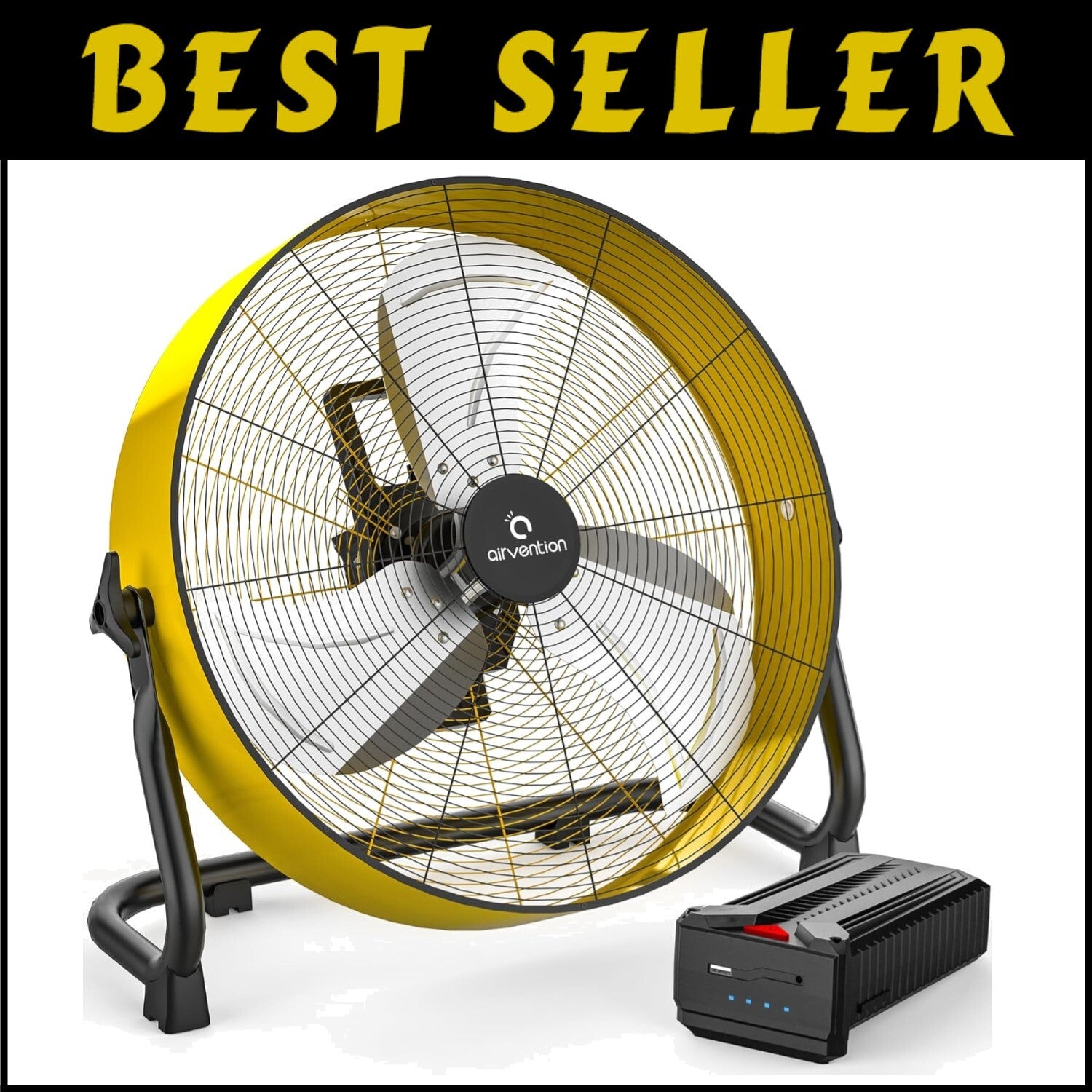 Water-Resistant High Velocity Fan - 15600mAh Rechargeable for Indoor/Outdoor Use