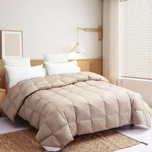 Load image into Gallery viewer, Elegant 106x90” King Down Comforter with 8 Corner Tabs – Ideal for Summer Sleep