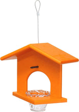 Load image into Gallery viewer, Eco-Friendly Oriole Bird Feeder - Amish-Made Poly Lumber, Orange Color
